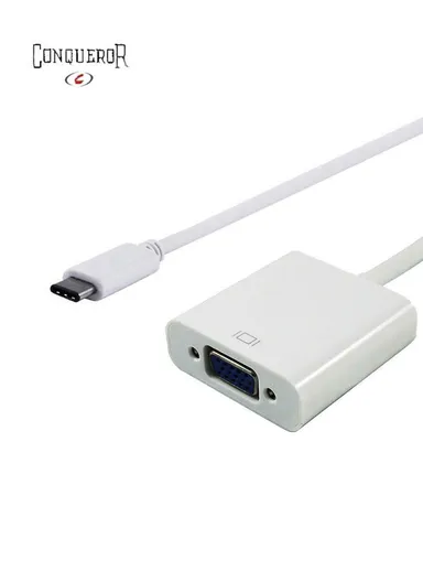  Cable USB 3.1 Type C to VGA 1080P C134D - White