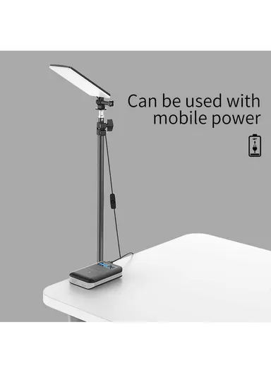 USB Powered Multifunctional Outdoor Tripod Stand Photography Lamp - White