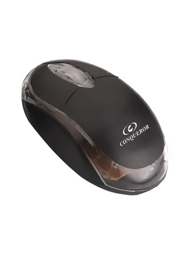 USB Wired Optical Mouse 3 Buttons P383 - Black