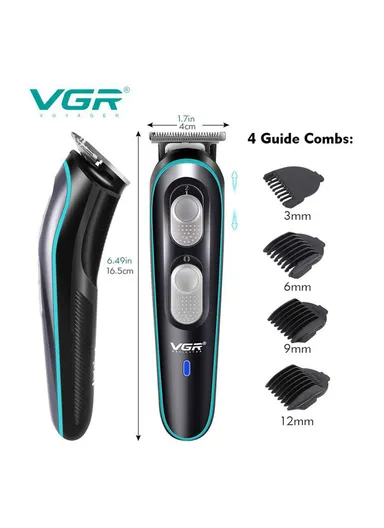 5W USB Rechargeable Adjustable Speeds Professional Hair Trimmer Built-in LED Indicator V-055