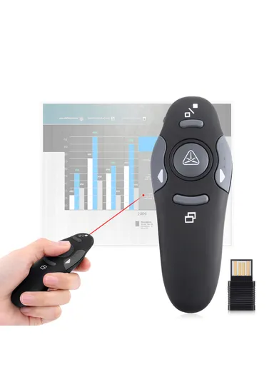 2.4GHz Wireless Presenter With Laser Pointer up to 15 Meter Range