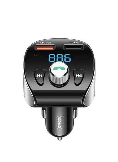 2.4A Bluetooth Car Charger With FM Transmitter Music Player JR-CL02 - Black 