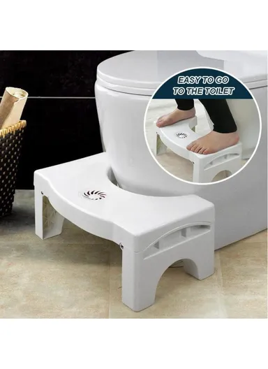 Foldable Squatty Potty Toilet Anti Constipation Step Stool Plastic Thickened (W40 x D25 x H17.5)cm