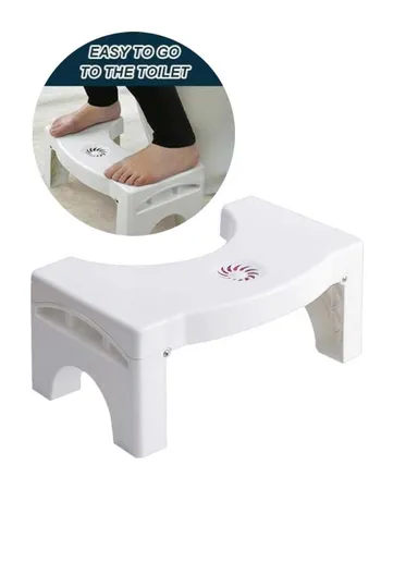Foldable Squatty Potty Toilet Anti Constipation Step Stool Plastic Thickened (W40 x D25 x H17.5)cm