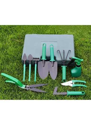 10PCS/Set Gardening Tools Shovel Rake Scissors Spray Pot