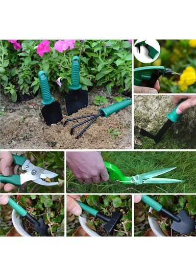 10PCS/Set Gardening Tools Shovel Rake Scissors Spray Pot