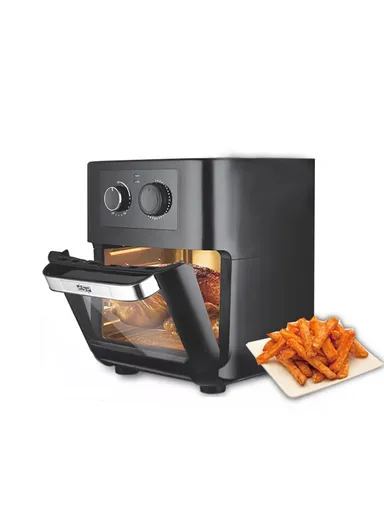 1700W High-Power Classical Edition Air Fryer, 12L Adjustable Temperature &amp; Time Air Fryer KB-2029 - Black
