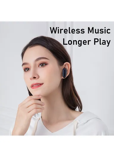  TWS-9 Bluetooth 5.0 Touch Controlled Wireless Stereo Earphones - Black