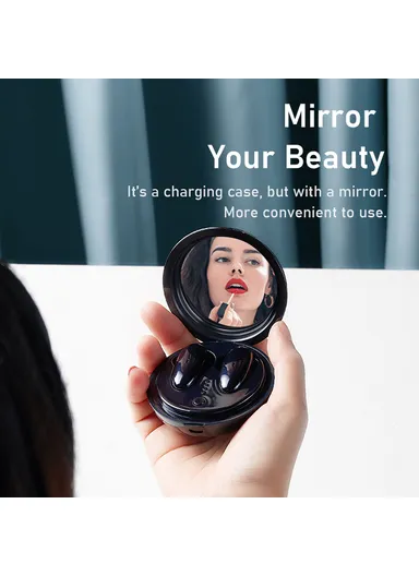  TWS-9 Bluetooth 5.0 Touch Controlled Wireless Stereo Earphones - Black