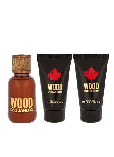 Wood Set for Men: Eau de Toilette 50ml + 50ml Shower Gel + 50ml After Shave