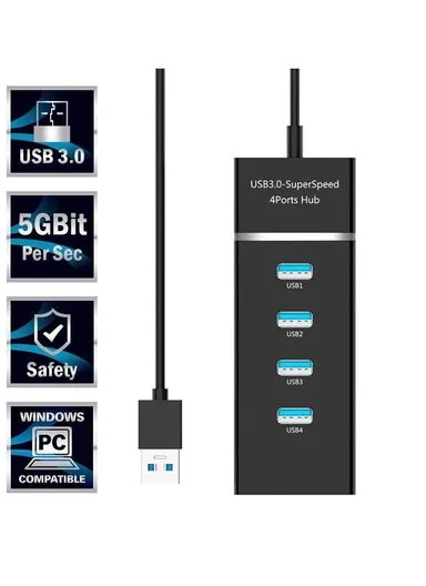 4-Ports USB3.0 Hub Adapter