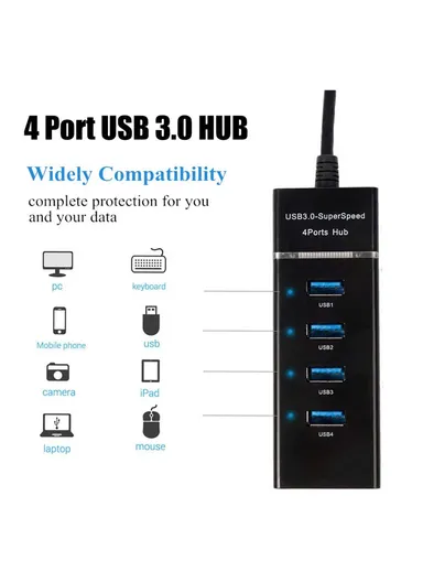 4-Ports USB3.0 Hub Adapter
