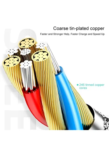  S-L422 Prime Series 2 in 1 USB | 2x Lightning 3A Fast Charging Cable 1.2m