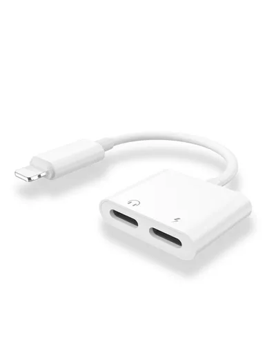 1.5A Lightning ABS Port To Double Lightning Port Music &amp; Charging Converter S-Y104