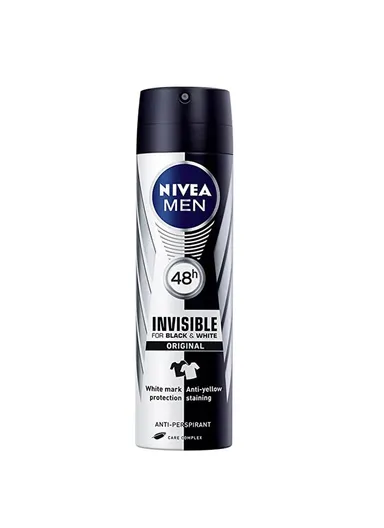  Invisible Black &amp; White Original Anti-Perspirant Spray For Men 150ml