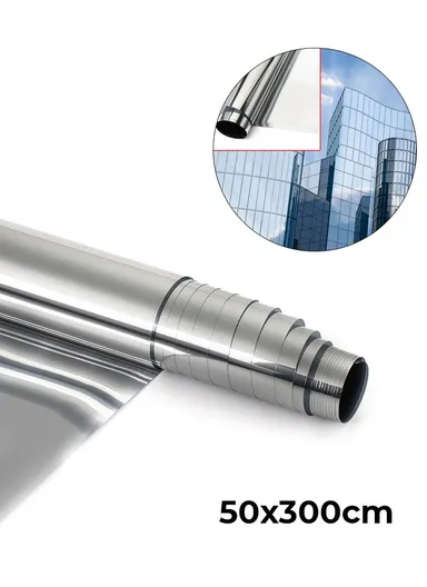 Solar Window Film Silver Chrome (L300 x W50)cm - Fumé