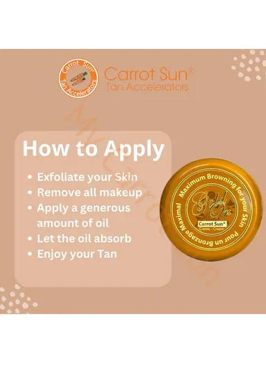 350ML Carrot Sun Gold Tanning Cream 