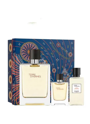 Terre d'Hermes Set for Men: 100ml Eau de Toilette + 12.5ml Travel Spray + 40ml After Shave