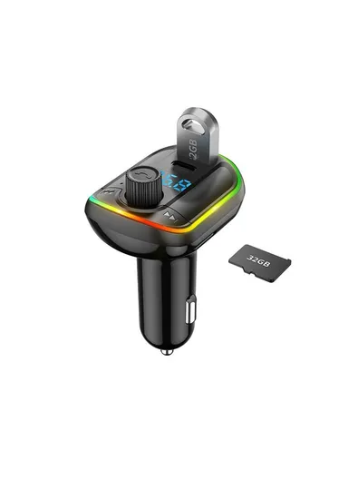 18W PD Type-C Car Phone Fast Charger &amp; FM Transmitter T829