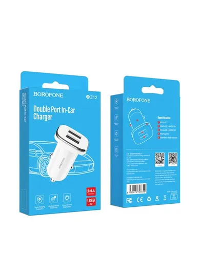 2.4A Double Port Car Charger BZ12