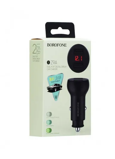 Dual Port Digital Display 3.1A Car Charger BZ9A