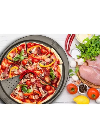 34cm Easy Grip Gold - Perforated Pizza J1629045