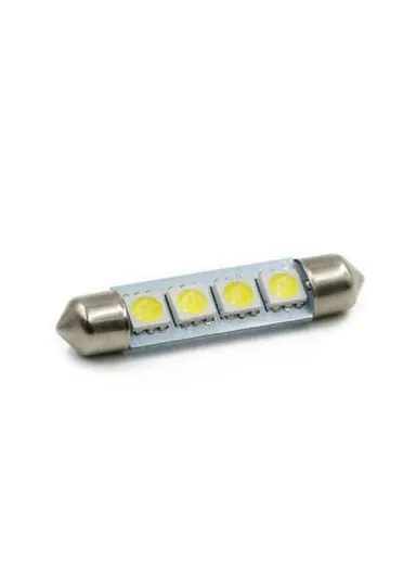 4-SMD 0.36W White LED 41mm Universal Car Interior LED Light Bulb - 10PCS