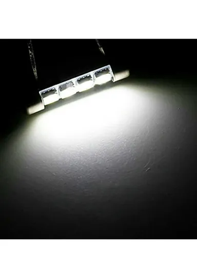 4-SMD 0.36W White LED 41mm Universal Car Interior LED Light Bulb - 10PCS