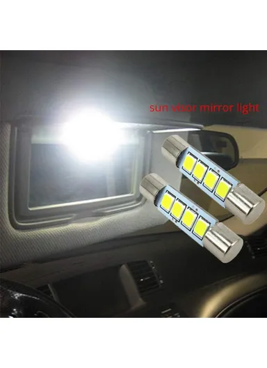 4-SMD 0.36W White LED 41mm Universal Car Interior LED Light Bulb - 10PCS