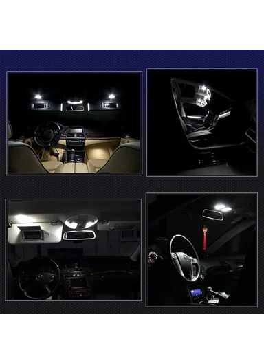 4-SMD 0.36W White LED 41mm Universal Car Interior LED Light Bulb - 10PCS