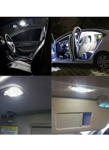 6-SMD 0.36W White LED 36mm Universal Car Interior LED Light Bulb- 10PCS