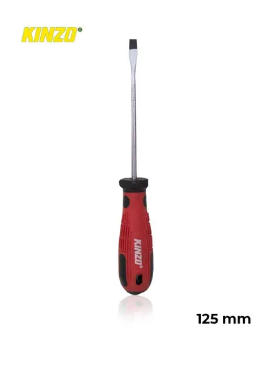 Chrome Vanadium Steel Tip 6.5 x 125mm Flat Head Screwdriver 13S854