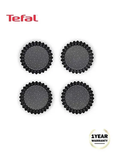 4Pcs 11cm Aluminum PerfectBake Little Tart Mold Set J5548102 