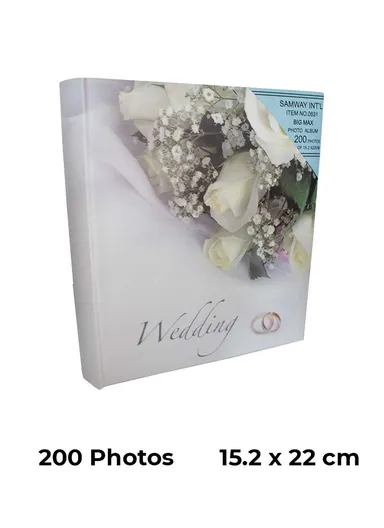 Wedding Album 200 Pictures (Photo Size 15.2 x 22cm)