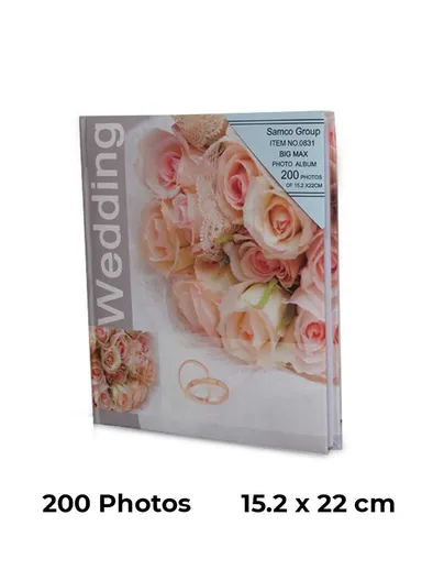 Wedding Album 200 Pictures (Photo Size 15.2 x 22cm)