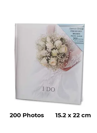 Wedding Album 200 Pictures (Photo Size 15.2 x 22cm)