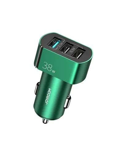 38W 3 USB Car Charger QC 3.0 3-Ports Fast Charger Car Phone Charging Adapter C-A19