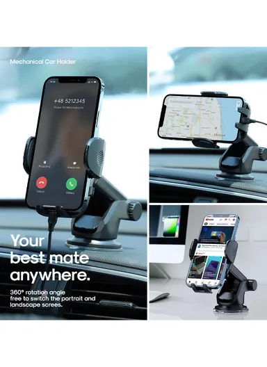 360° Rotating Stretching Mechanical Dashboard Car Holder For 4.7-6.7'' Mobile Phones JR-ZS259