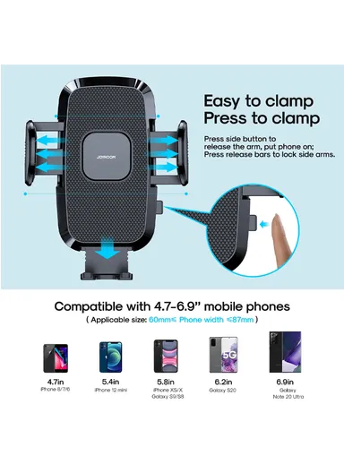 360° Rotating Stretching Mechanical Dashboard Car Holder For 4.7-6.7'' Mobile Phones JR-ZS259