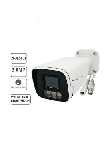 2MP HD Infrared Waterproof Video Camera With Audio Bullet Shape F077BW