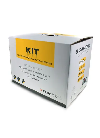 Full HD 8 Channel DVR Kit High Definition Composite Video Interface With Eight 2.0MP Waterproof Cameras With HDMI &amp; 2 USB
