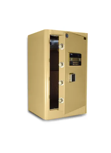 44x38x69cm 80Kg Anti-Theft Fireproof Digital Heavy Duty Steel Built-in LED Display &amp; 6-Locking Bolts Safe Box 