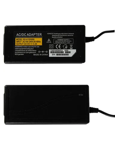 12V 5A AC/ DC Adapter Power Supply With Power Cord EU Plug 