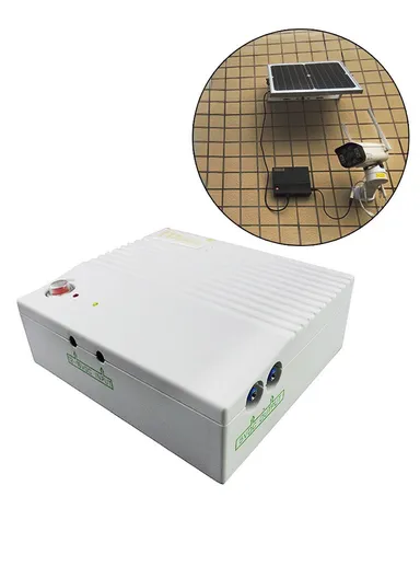12.5W 5V Built-In Solar Controller DC Uninterruptible Power Supply With 2 Ports Output DC5V Battery 18000mAH/3.7V-White  