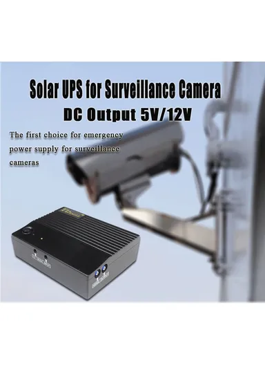 12.5W 5V Built-In Solar Controller DC Uninterruptible Power Supply With 2 Ports Output DC5V Battery 18000mAH/3.7V-White  