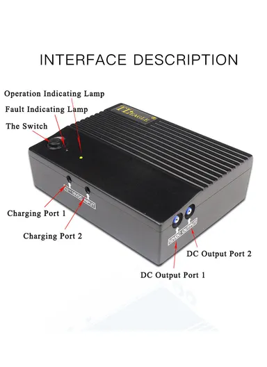 12.5W 5V Built-In Solar Controller DC Uninterruptible Power Supply With 2 Ports Output DC5V Battery 18000mAH/3.7V-White  