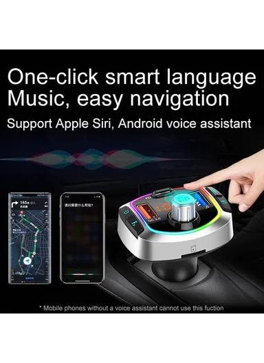 18W Multifunction Bluetooth Car FM Transmitter MP3 Player PD+QC3.0 Car Charger BC63