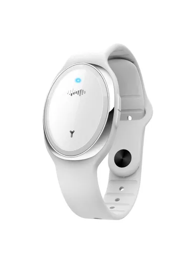 Outdoor Anti-mosquito Wristband, Ultrasonic Mosquito Repellent Bracelet M18 - White