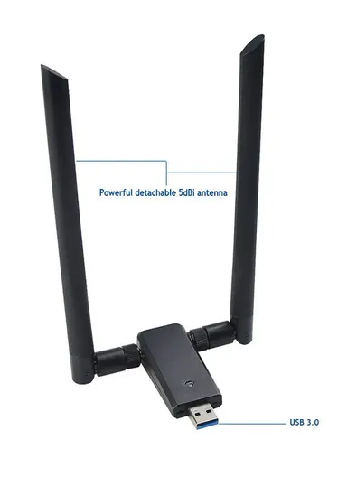 1200Mbps 2.4G/5G USB3.0 Dual-band WiFi Adapter WiFi Receiver