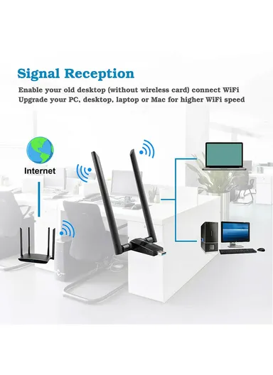 1200Mbps 2.4G/5G USB3.0 Dual-band WiFi Adapter WiFi Receiver
